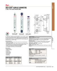 Thumbnail of document Data Sheet - VFC & VFCII  Visi-Float Acrylic Flowmeter